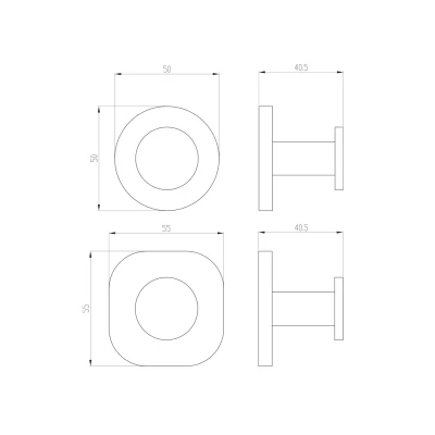Villeroy & Boch Architectura Robe Hook - Image 6