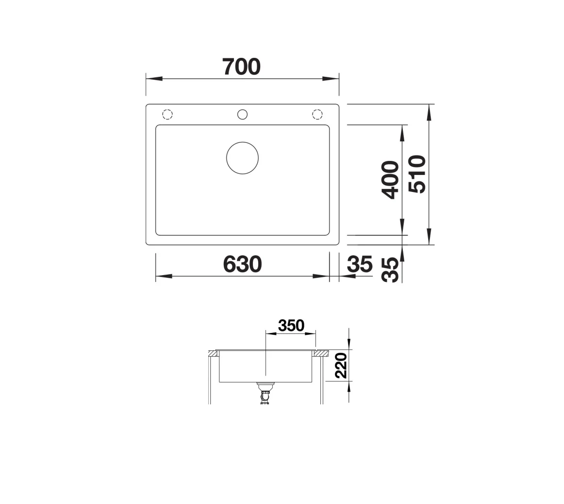 Blanco Pleon 8 Inset Sink - Image 4