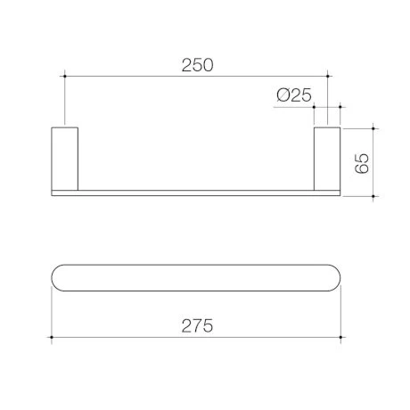 Caroma Urbane II Hand Towel Rail - Image 6