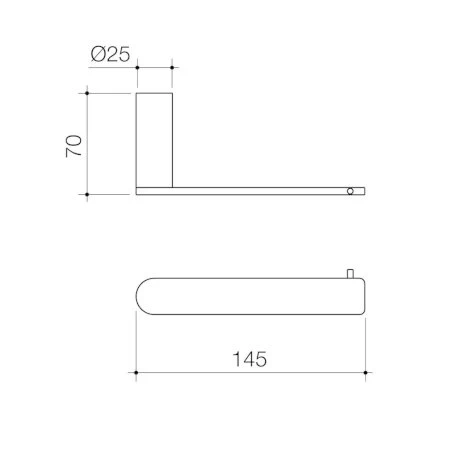 Caroma Urbane II Toilet Roll Holder - Image 6