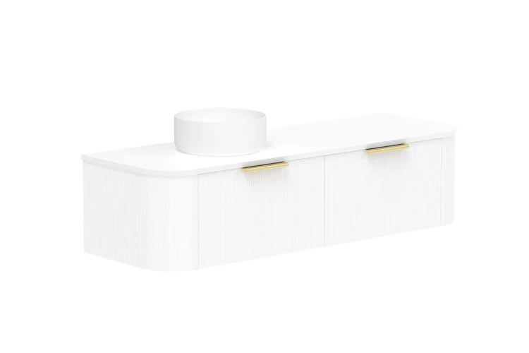 ADP Waverley Curved Wall Hung Vanity Cabinet 1500mm - Image 3