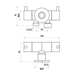 Dual Control Mini Cistern Stop - Image 3