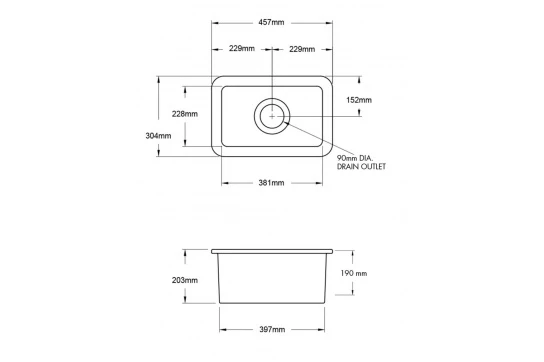 Cuisine 30 x 46 Fire Clay Butler Sink - Image 4