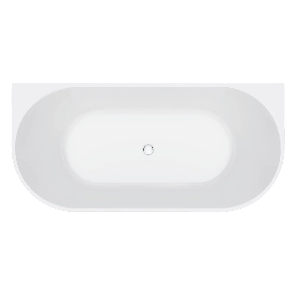 Fienza Eleanor 1500 Fluted Back To Wall Bath - Image 3