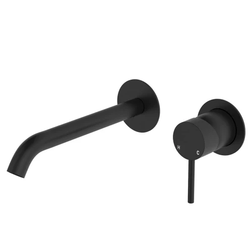 Fienza Kaya Wall Basin/Bath Mixer 160mm Round Plate - Image 5