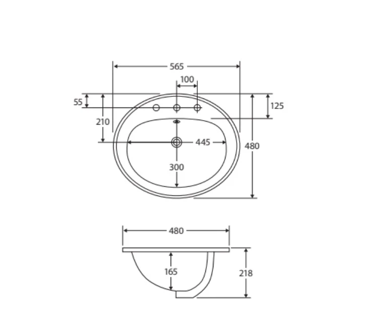 Fienza Lacy Inset Basin - Image 3
