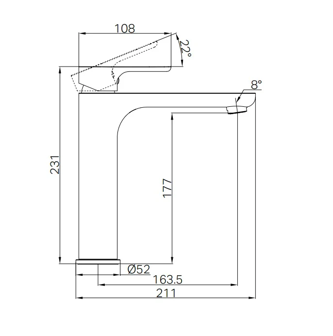 Harmony Bassini Plus Mid Basin Mixer - Image 6