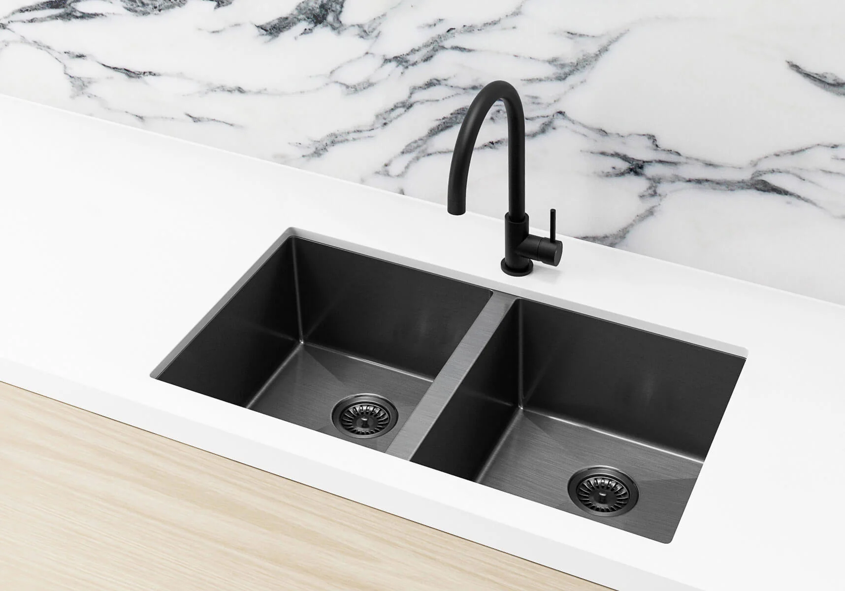 Lavello Kitchen Sink - Double Bowl 760 x 440 - Image 2
