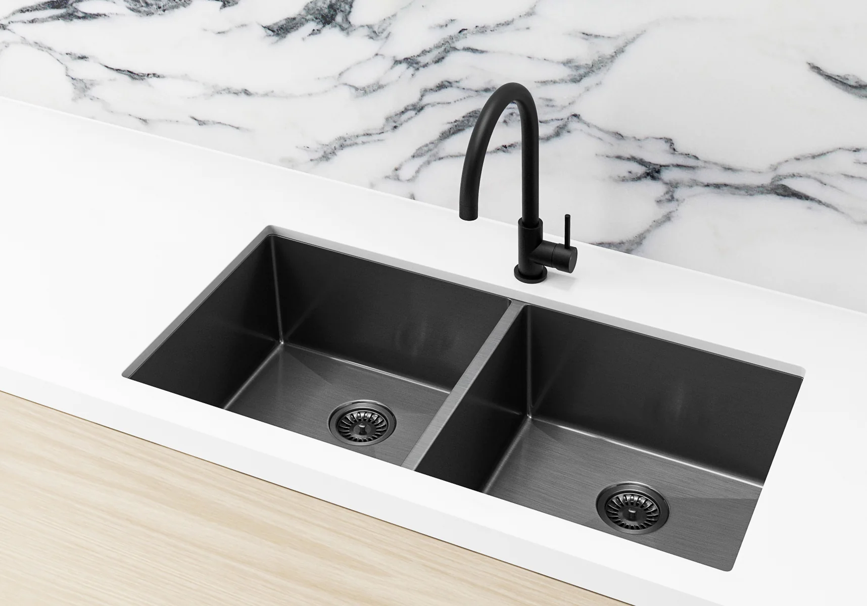 Lavello Kitchen Sink - Double Bowl 860 x 440 - Image 2