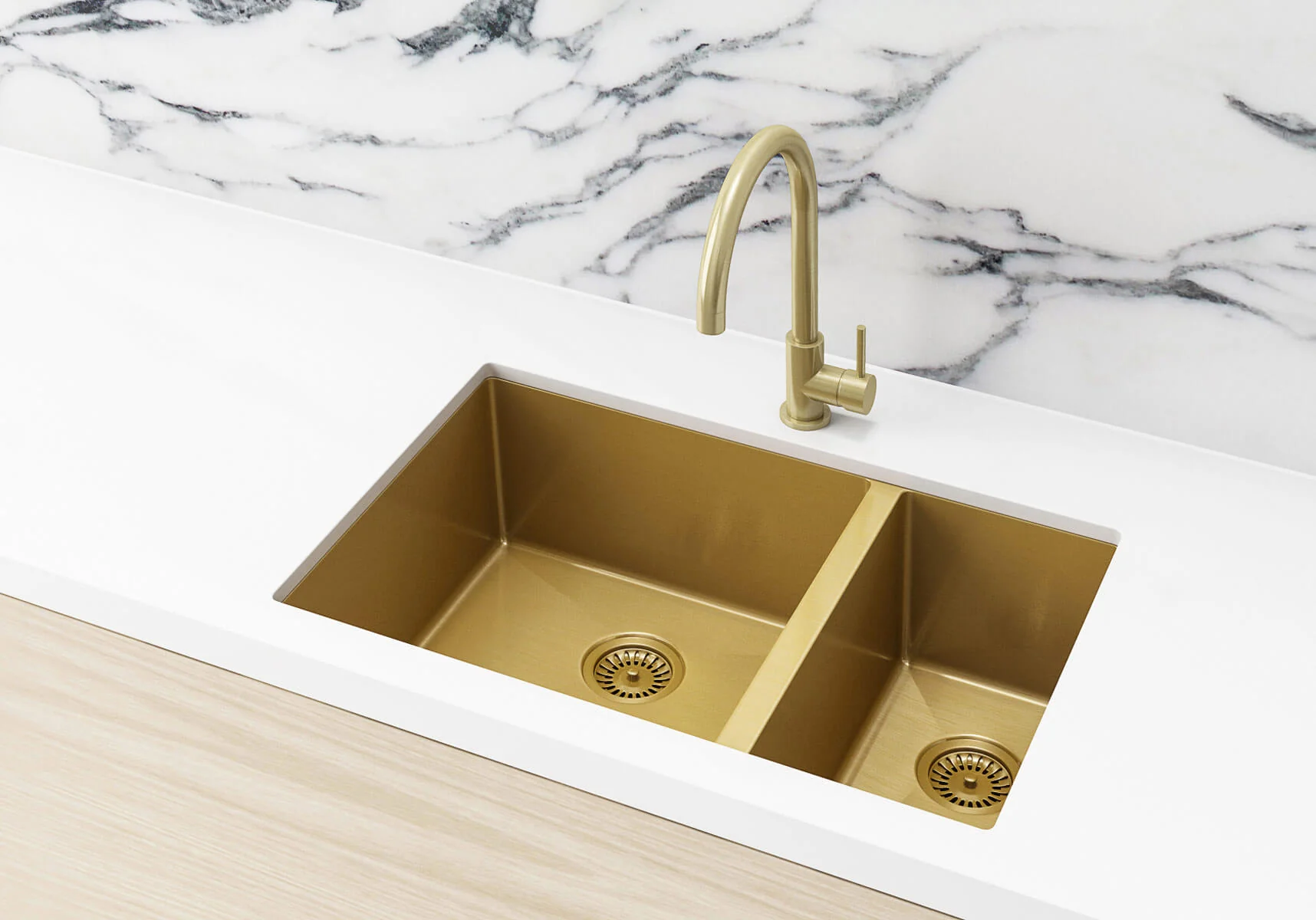 Lavello Kitchen Sink - One and Half Bowl 670 x 440 - Image 3