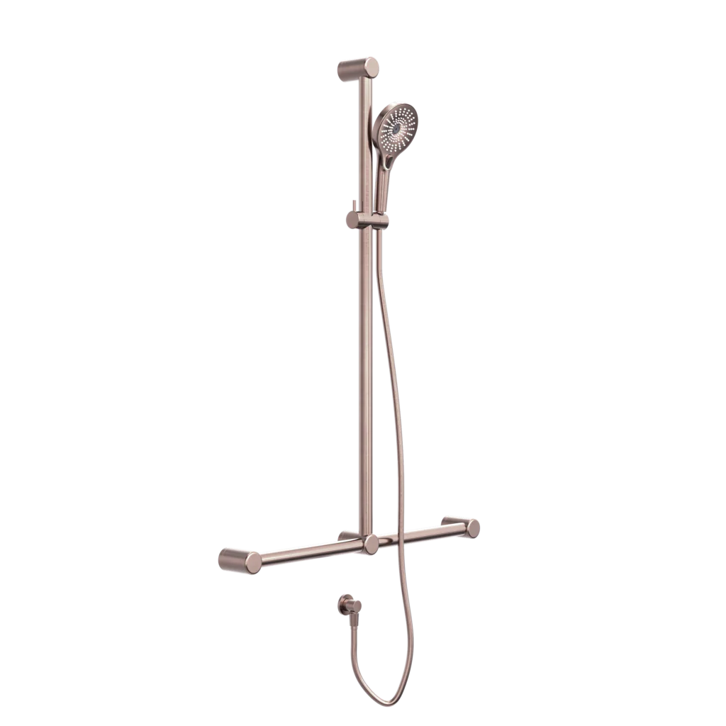 Mecca Care 32mm T Bar Grab Rail Shower Set - Image 5