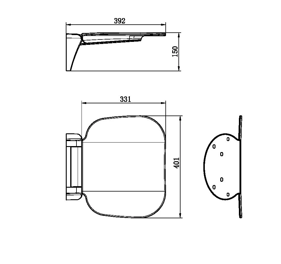 Mecca Care Shower Seat 400x330mm - Image 8