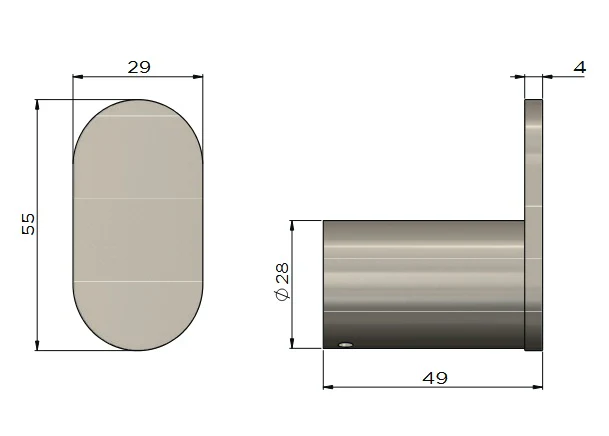Meir Curvae Single Robe Hook - Image 8
