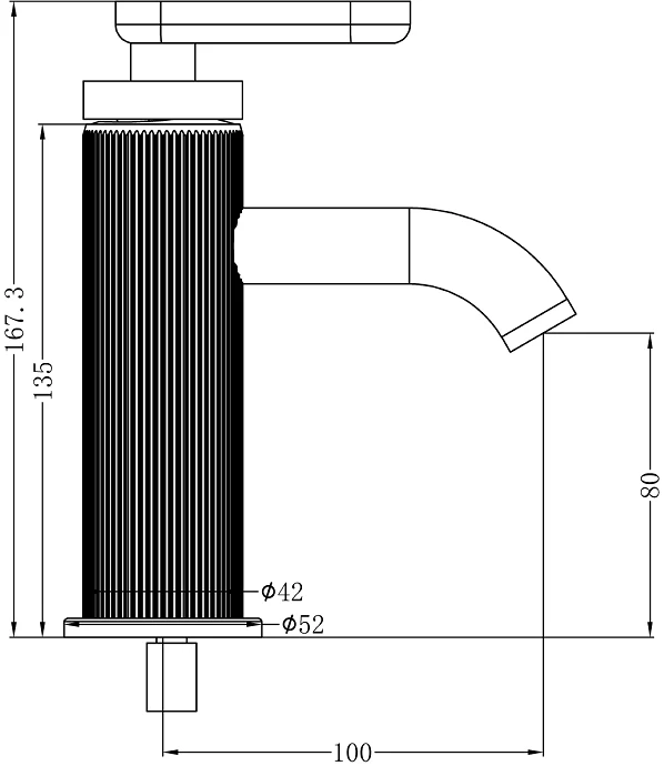 Novas Frame Basin Mixer with Lever - Image 7