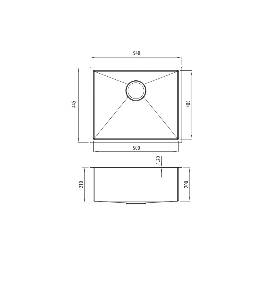 Oliveri Spectra Single Bowl Black Sink - Image 3