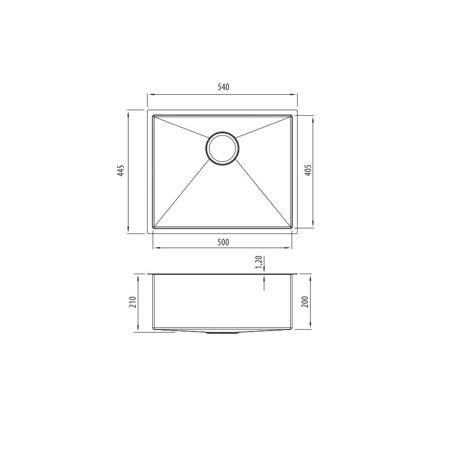 Oliveri Spectra Single Bowl Gunmetal Sink - Image 3