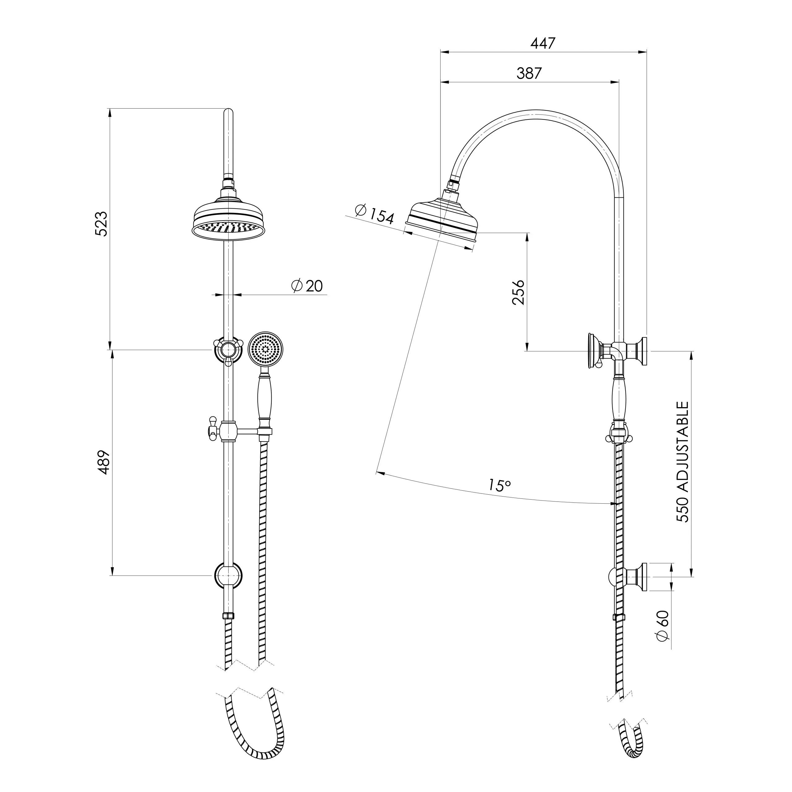 Phoenix Cromford Twin Shower System - Image 5