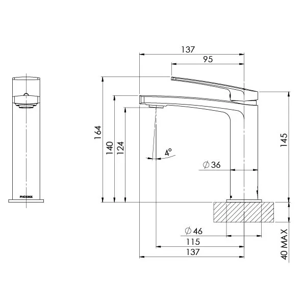 Phoenix Mekko Basin Mixer - Image 5