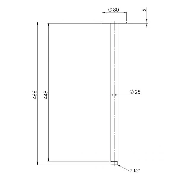 Phoenix Vivid Ceiling Arm 450mm - Image 6