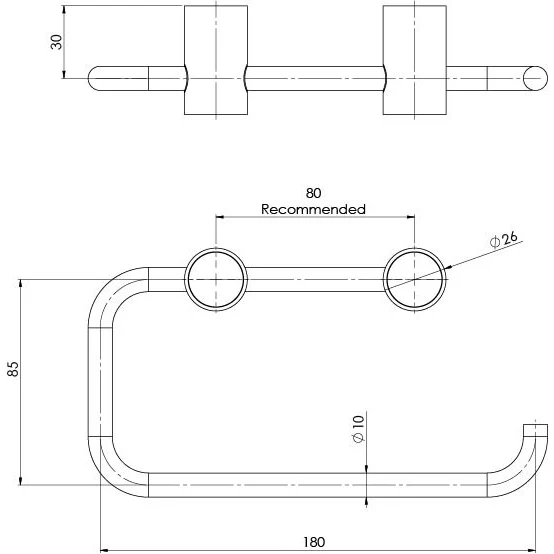 Phoenix Vivid Slimline Toilet Roll Holder - Image 6
