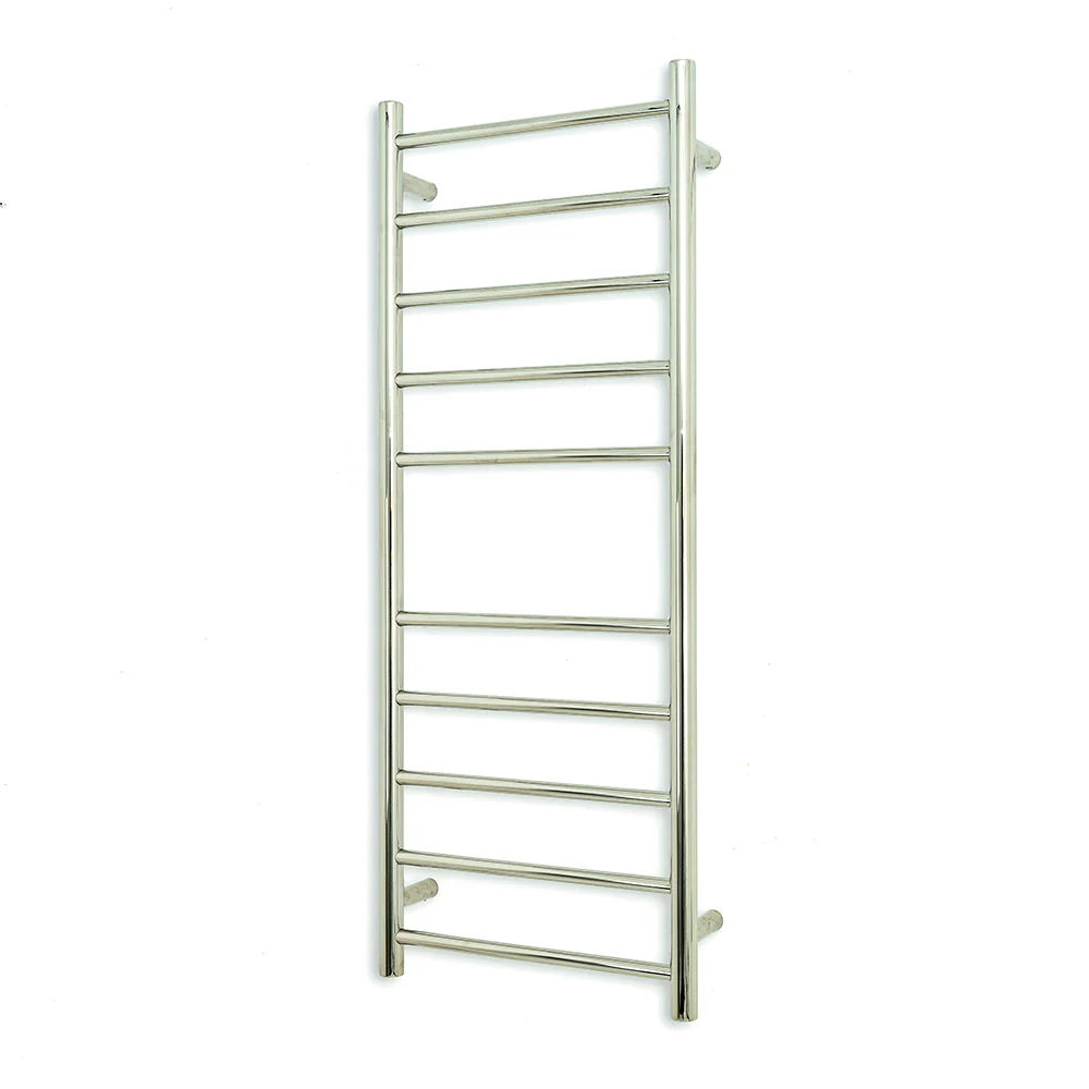 Radiant Heated Round Ladder 430 x 1100mm Mirror Polished