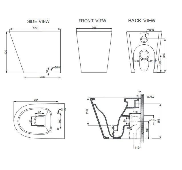 Studio Bagno Manhattan Wall Face Pan - Image 3
